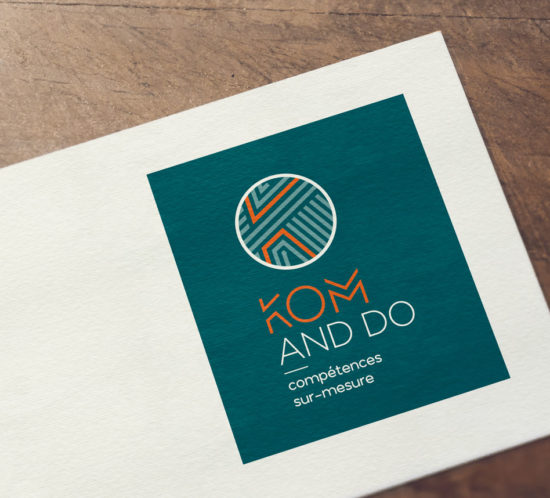 Création du logo de la société Kom & Do qui propose du partage de compétences.