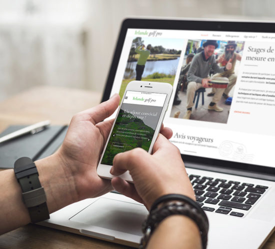 Création du site internet Irlande Golf pro, responsive design