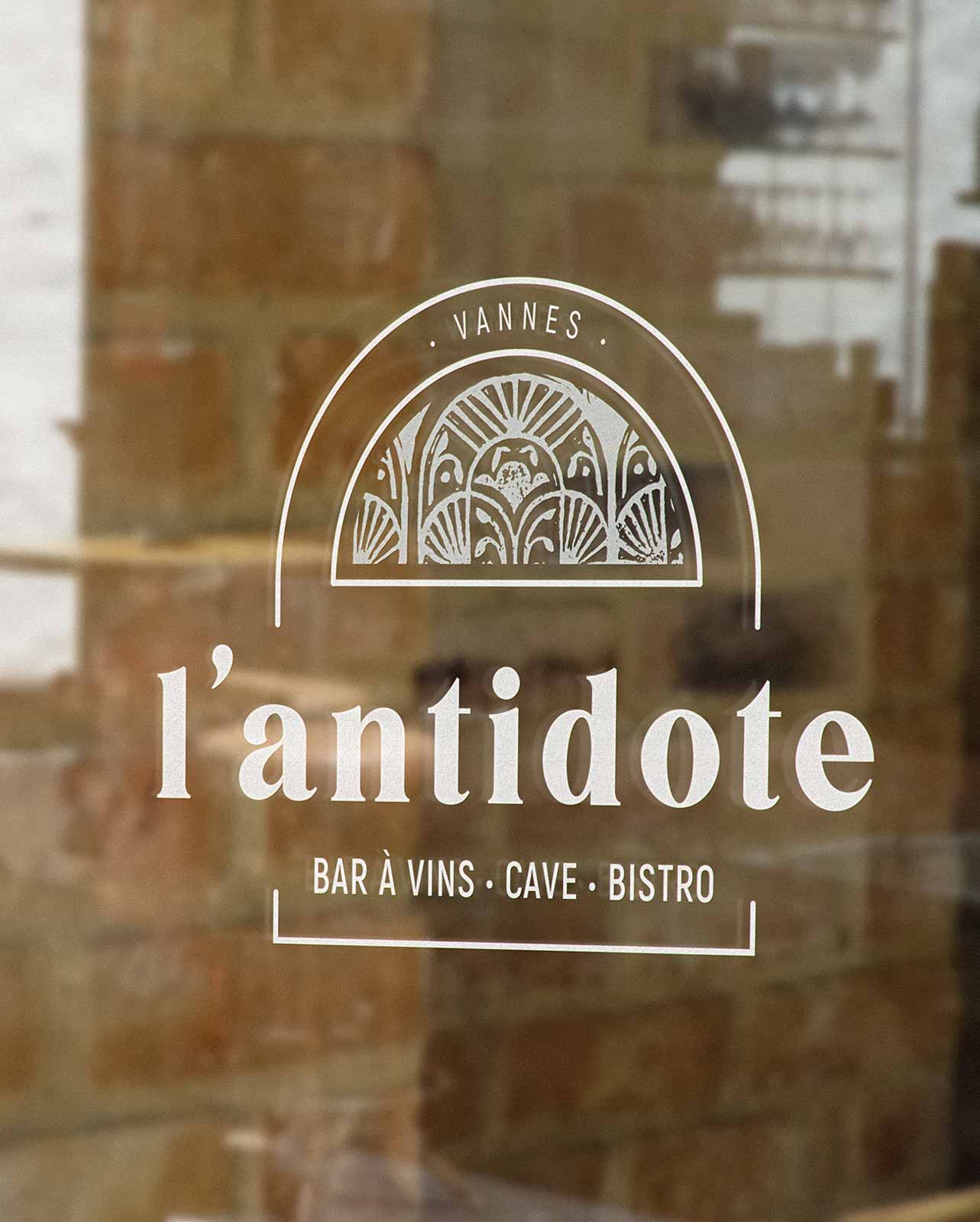 L'antidote creation logo suzette restaurant bar antidote vannes