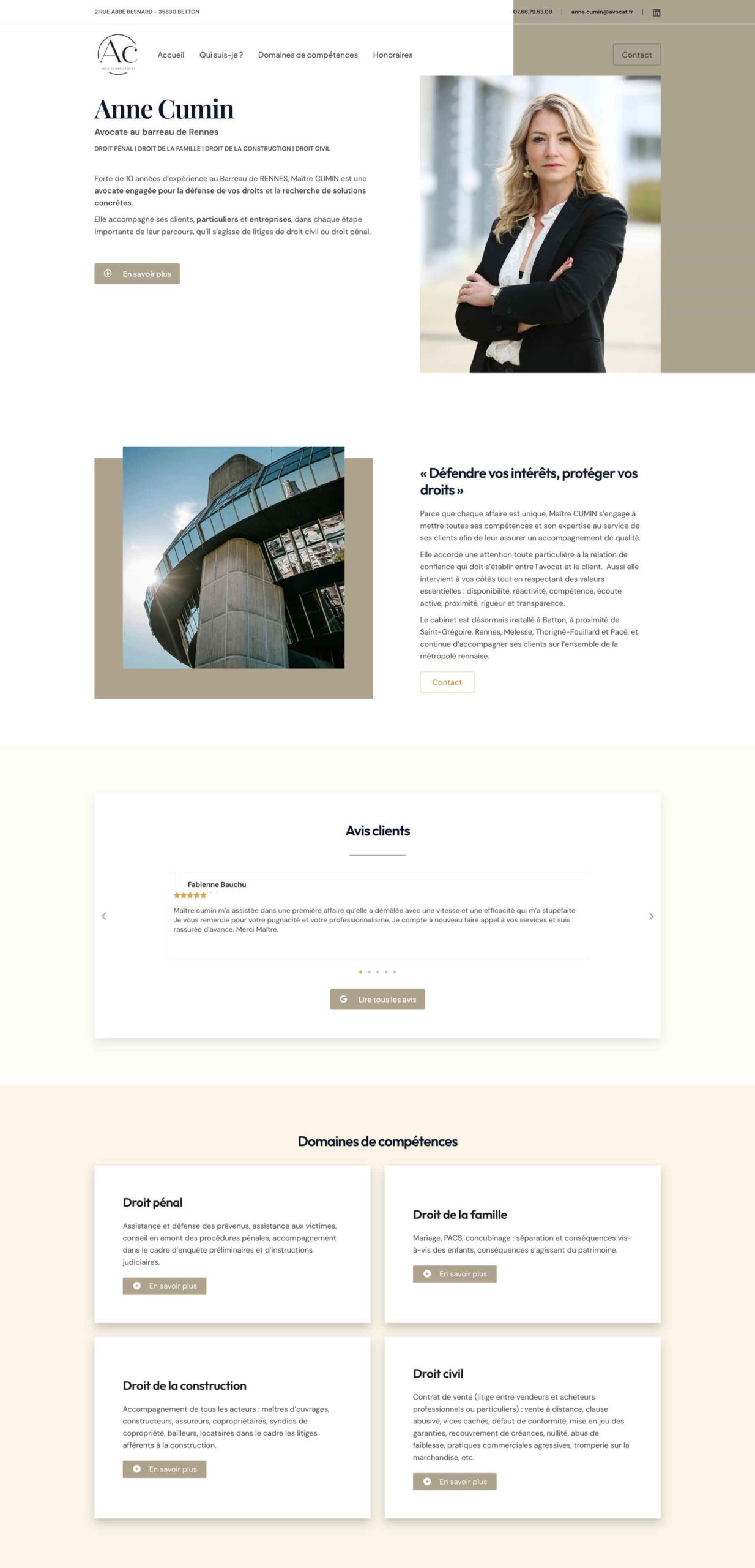 creation site internet a rennes pour entreprises avocats